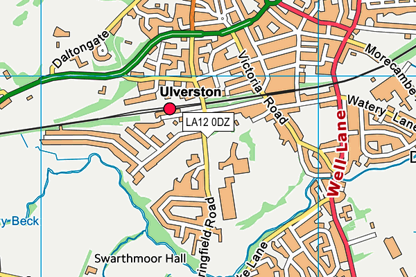 LA12 0DZ map - OS VectorMap District (Ordnance Survey) LA12 0DZ map - OS VectorMap District (Ordnance Survey)