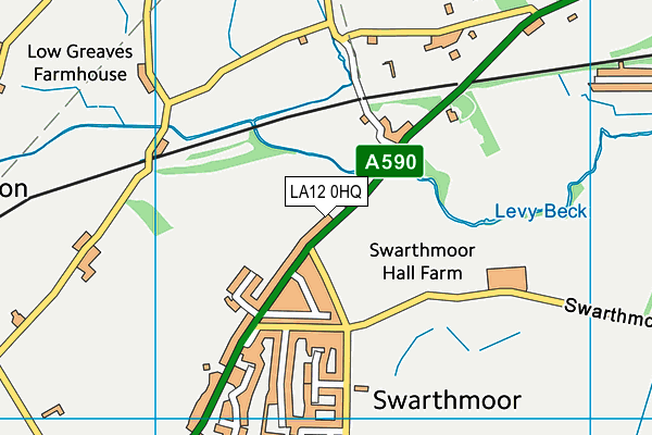 LA12 0HQ map - OS VectorMap District (Ordnance Survey) LA12 0HQ map - OS VectorMap District (Ordnance Survey)