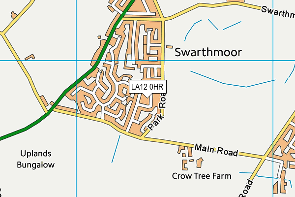 LA12 0HR map - OS VectorMap District (Ordnance Survey) LA12 0HR map - OS VectorMap District (Ordnance Survey)