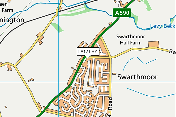 LA12 0HY map - OS VectorMap District (Ordnance Survey)