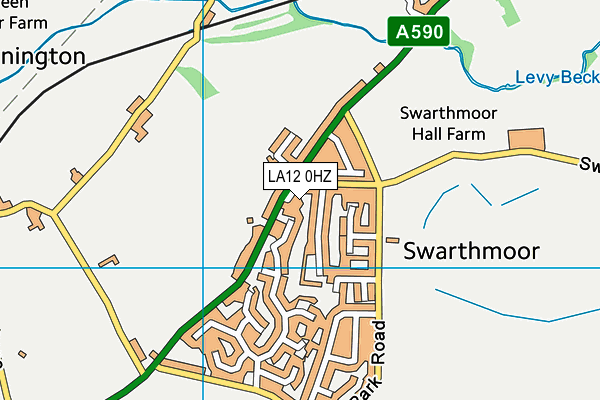 LA12 0HZ map - OS VectorMap District (Ordnance Survey) LA12 0HZ map - OS VectorMap District (Ordnance Survey)