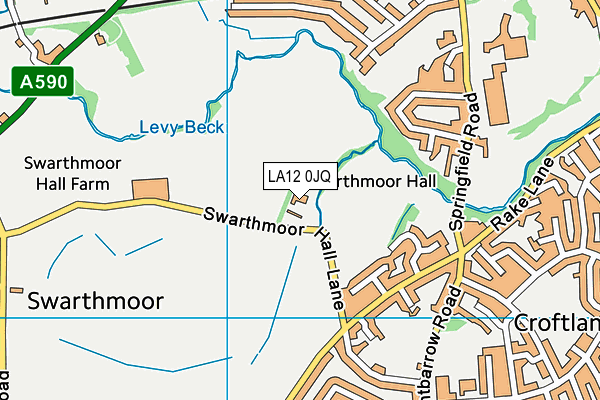 LA12 0JQ map - OS VectorMap District (Ordnance Survey) LA12 0JQ map - OS VectorMap District (Ordnance Survey)