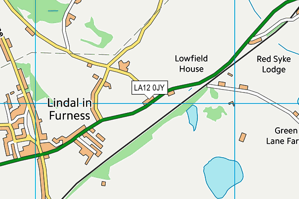 LA12 0JY map - OS VectorMap District (Ordnance Survey) LA12 0JY map - OS VectorMap District (Ordnance Survey)