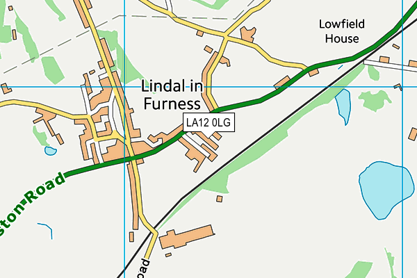 LA12 0LG map - OS VectorMap District (Ordnance Survey) LA12 0LG map - OS VectorMap District (Ordnance Survey)