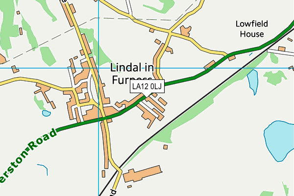 LA12 0LJ map - OS VectorMap District (Ordnance Survey) LA12 0LJ map - OS VectorMap District (Ordnance Survey)