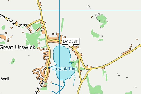 LA12 0ST map - OS VectorMap District (Ordnance Survey) LA12 0ST map - OS VectorMap District (Ordnance Survey)
