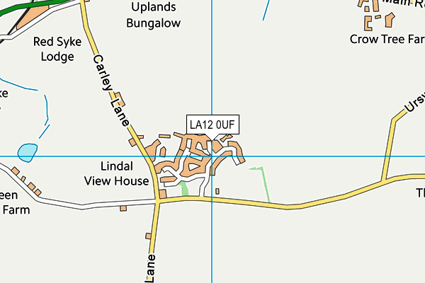 LA12 0UF map - OS VectorMap District (Ordnance Survey) LA12 0UF map - OS VectorMap District (Ordnance Survey)