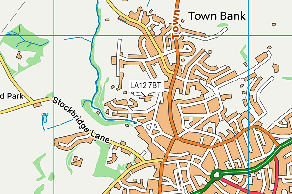 LA12 7BT map - OS VectorMap District (Ordnance Survey) LA12 7BT map - OS VectorMap District (Ordnance Survey)