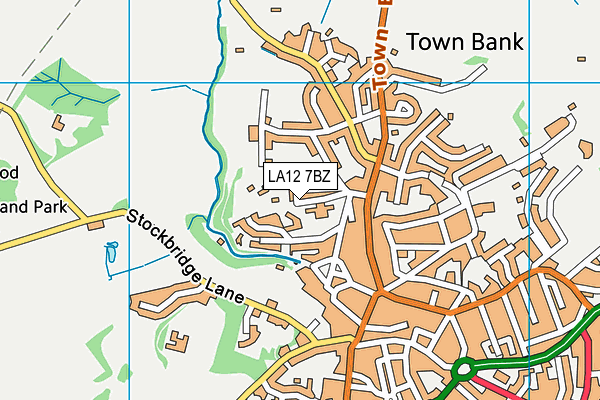 LA12 7BZ map - OS VectorMap District (Ordnance Survey) LA12 7BZ map - OS VectorMap District (Ordnance Survey)