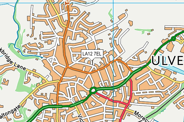 LA12 7EL map - OS VectorMap District (Ordnance Survey) LA12 7EL map - OS VectorMap District (Ordnance Survey)