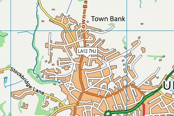 LA12 7HJ map - OS VectorMap District (Ordnance Survey) LA12 7HJ map - OS VectorMap District (Ordnance Survey)