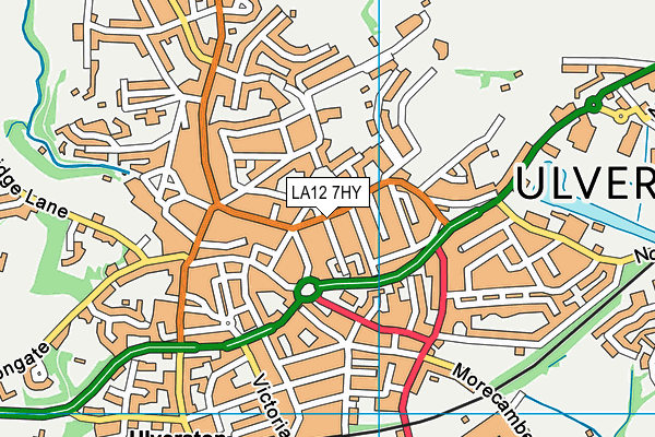 LA12 7HY map - OS VectorMap District (Ordnance Survey) LA12 7HY map - OS VectorMap District (Ordnance Survey)