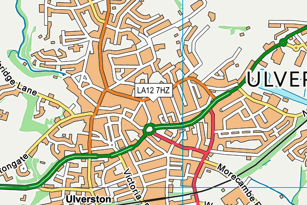 LA12 7HZ map - OS VectorMap District (Ordnance Survey) LA12 7HZ map - OS VectorMap District (Ordnance Survey)