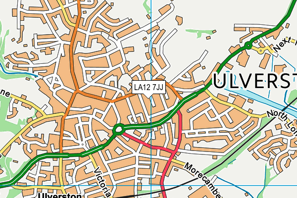 LA12 7JJ map - OS VectorMap District (Ordnance Survey) LA12 7JJ map - OS VectorMap District (Ordnance Survey)
