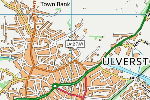 LA12 7JW map - OS VectorMap District (Ordnance Survey) LA12 7JW map - OS VectorMap District (Ordnance Survey)