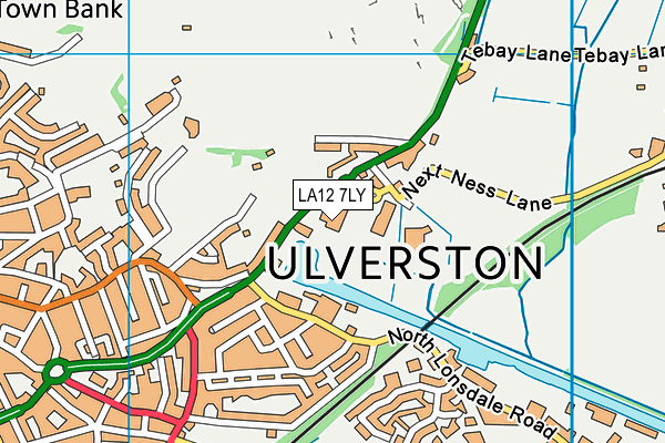 LA12 7LY map - OS VectorMap District (Ordnance Survey) LA12 7LY map - OS VectorMap District (Ordnance Survey)