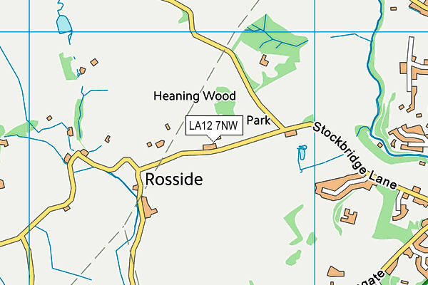 LA12 7NW map - OS VectorMap District (Ordnance Survey) LA12 7NW map - OS VectorMap District (Ordnance Survey)