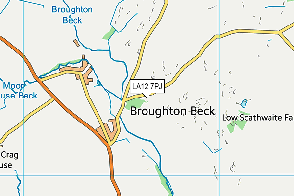 LA12 7PJ map - OS VectorMap District (Ordnance Survey) LA12 7PJ map - OS VectorMap District (Ordnance Survey)
