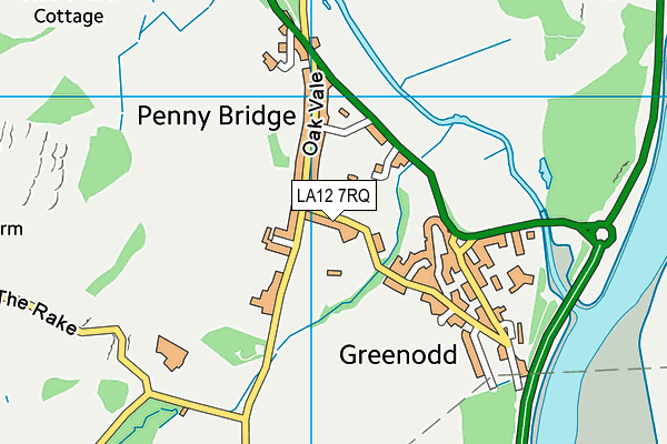 LA12 7RQ map - OS VectorMap District (Ordnance Survey) LA12 7RQ map - OS VectorMap District (Ordnance Survey)