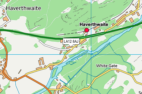 LA12 8AJ map - OS VectorMap District (Ordnance Survey) LA12 8AJ map - OS VectorMap District (Ordnance Survey)