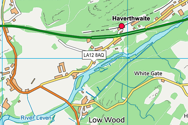 LA12 8AQ map - OS VectorMap District (Ordnance Survey) LA12 8AQ map - OS VectorMap District (Ordnance Survey)