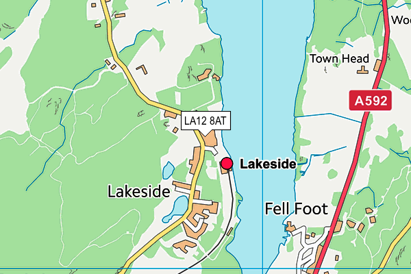 LA12 8AT map - OS VectorMap District (Ordnance Survey) LA12 8AT map - OS VectorMap District (Ordnance Survey)