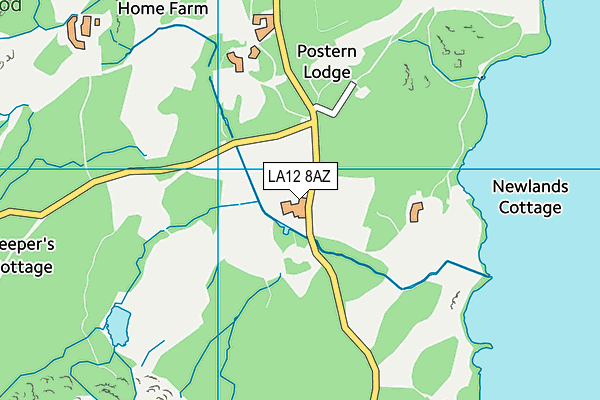 LA12 8AZ map - OS VectorMap District (Ordnance Survey) LA12 8AZ map - OS VectorMap District (Ordnance Survey)