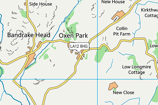 LA12 8HG map - OS VectorMap District (Ordnance Survey) LA12 8HG map - OS VectorMap District (Ordnance Survey)