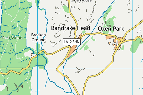 LA12 8HN map - OS VectorMap District (Ordnance Survey) LA12 8HN map - OS VectorMap District (Ordnance Survey)