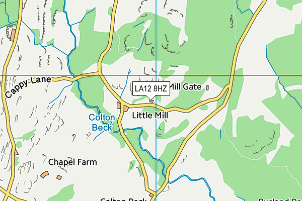 LA12 8HZ map - OS VectorMap District (Ordnance Survey) LA12 8HZ map - OS VectorMap District (Ordnance Survey)