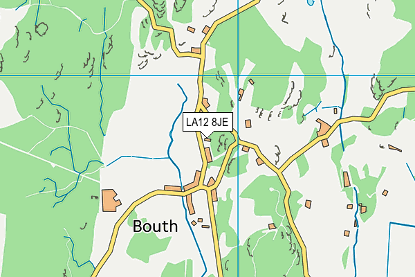 LA12 8JE map - OS VectorMap District (Ordnance Survey) LA12 8JE map - OS VectorMap District (Ordnance Survey)