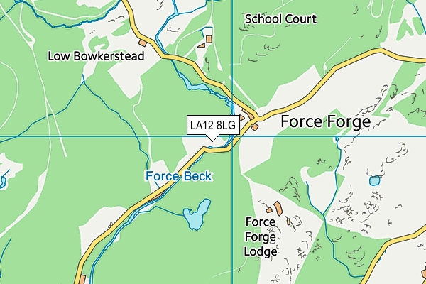 LA12 8LG map - OS VectorMap District (Ordnance Survey) LA12 8LG map - OS VectorMap District (Ordnance Survey)