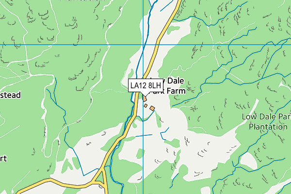 LA12 8LH map - OS VectorMap District (Ordnance Survey) LA12 8LH map - OS VectorMap District (Ordnance Survey)