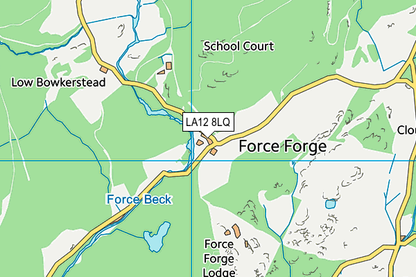LA12 8LQ map - OS VectorMap District (Ordnance Survey)