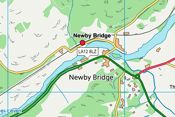 LA12 8LZ map - OS VectorMap District (Ordnance Survey)