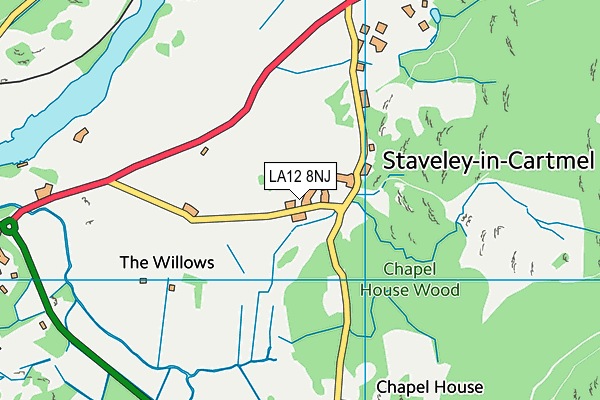 LA12 8NJ map - OS VectorMap District (Ordnance Survey) LA12 8NJ map - OS VectorMap District (Ordnance Survey)