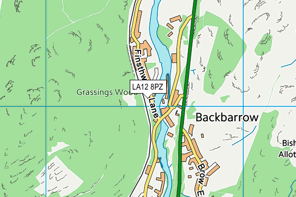 LA12 8PZ map - OS VectorMap District (Ordnance Survey) LA12 8PZ map - OS VectorMap District (Ordnance Survey)