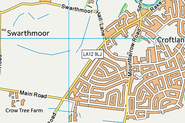 LA12 9LJ map - OS VectorMap District (Ordnance Survey)
