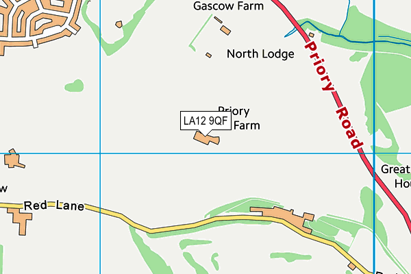 LA12 9QF map - OS VectorMap District (Ordnance Survey) LA12 9QF map - OS VectorMap District (Ordnance Survey)