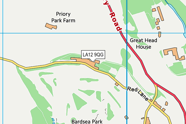 LA12 9QG map - OS VectorMap District (Ordnance Survey) LA12 9QG map - OS VectorMap District (Ordnance Survey)