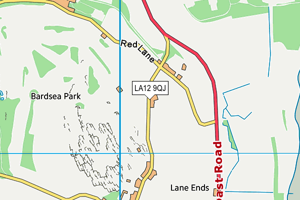 LA12 9QJ map - OS VectorMap District (Ordnance Survey) LA12 9QJ map - OS VectorMap District (Ordnance Survey)