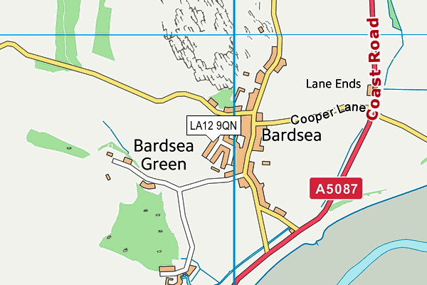 LA12 9QN map - OS VectorMap District (Ordnance Survey) LA12 9QN map - OS VectorMap District (Ordnance Survey)