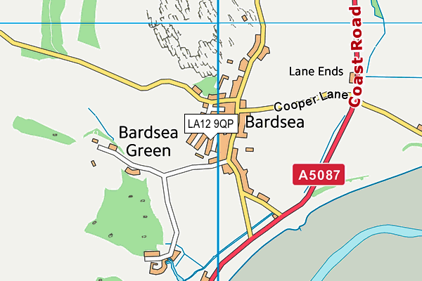 LA12 9QP map - OS VectorMap District (Ordnance Survey) LA12 9QP map - OS VectorMap District (Ordnance Survey)