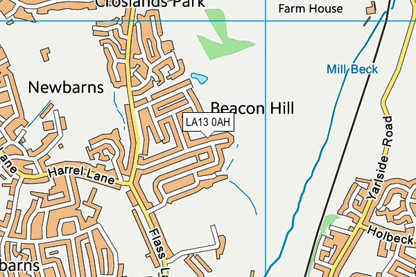 LA13 0AH map - OS VectorMap District (Ordnance Survey) LA13 0AH map - OS VectorMap District (Ordnance Survey)