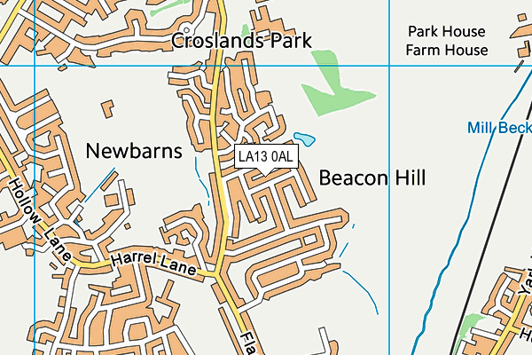LA13 0AL map - OS VectorMap District (Ordnance Survey) LA13 0AL map - OS VectorMap District (Ordnance Survey)