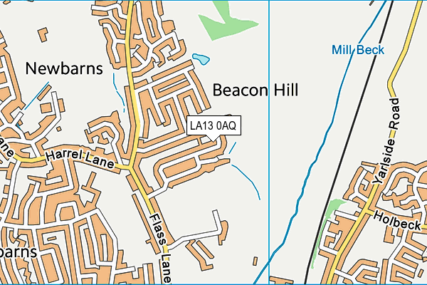 LA13 0AQ map - OS VectorMap District (Ordnance Survey) LA13 0AQ map - OS VectorMap District (Ordnance Survey)