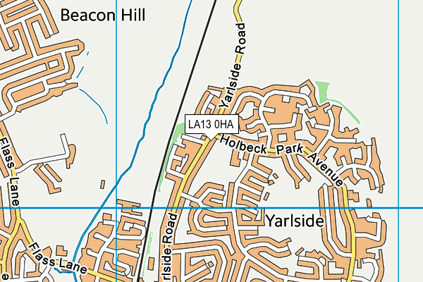 LA13 0HA map - OS VectorMap District (Ordnance Survey) LA13 0HA map - OS VectorMap District (Ordnance Survey)