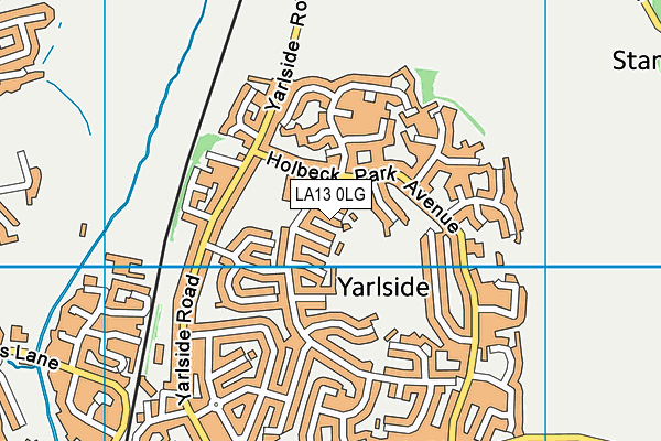 LA13 0LG map - OS VectorMap District (Ordnance Survey) LA13 0LG map - OS VectorMap District (Ordnance Survey)