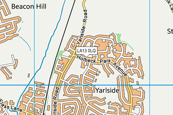 LA13 0LQ map - OS VectorMap District (Ordnance Survey) LA13 0LQ map - OS VectorMap District (Ordnance Survey)
