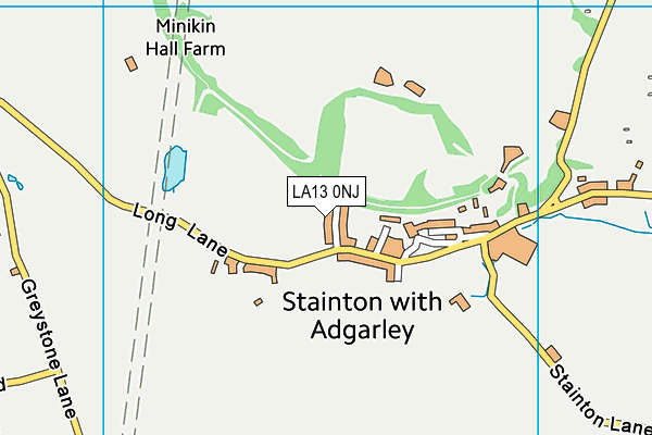 LA13 0NJ map - OS VectorMap District (Ordnance Survey)